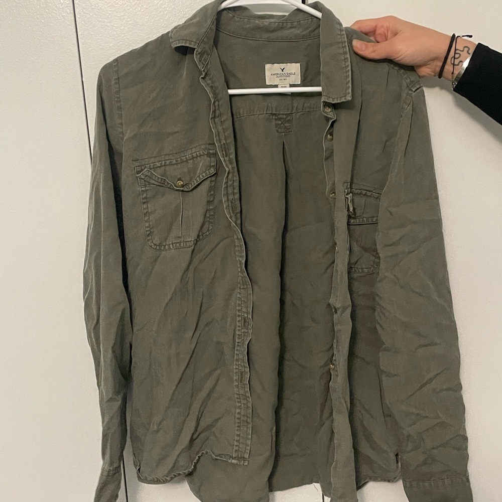 Women’s Olive Green Casual Shirt